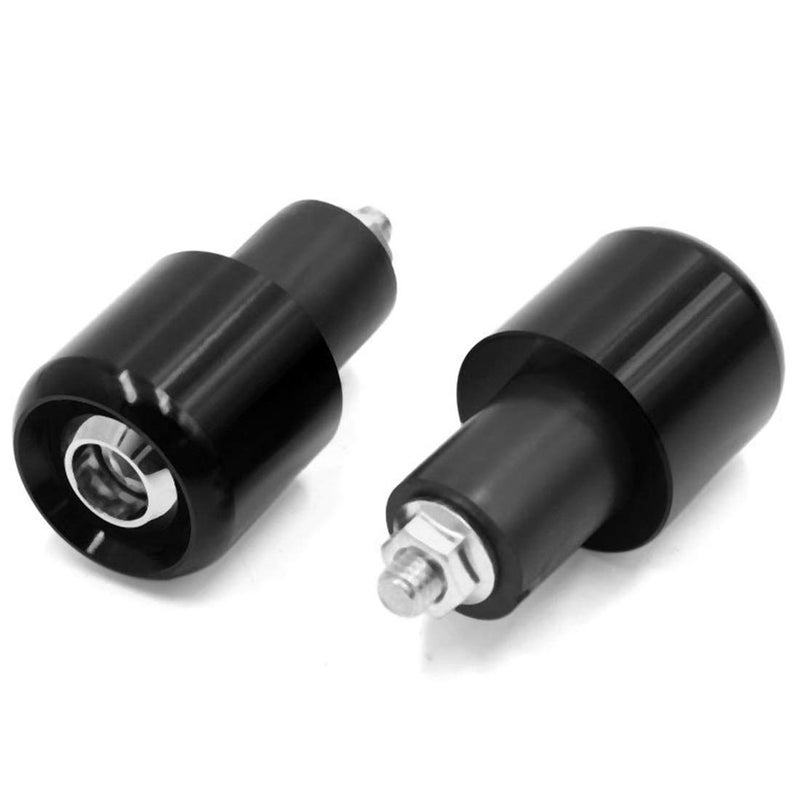 AUTUT Bar End Plugs,Universal Aluminum Alloy CNC Motorcycle Grips Handlebar End Caps, Fit for 7/8" Handlebar End,Black,Pack of 2 - Image 2